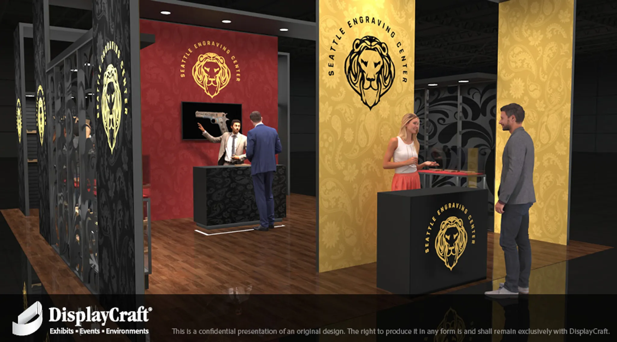 20x30 Peninsula booth design by DisplayCraft